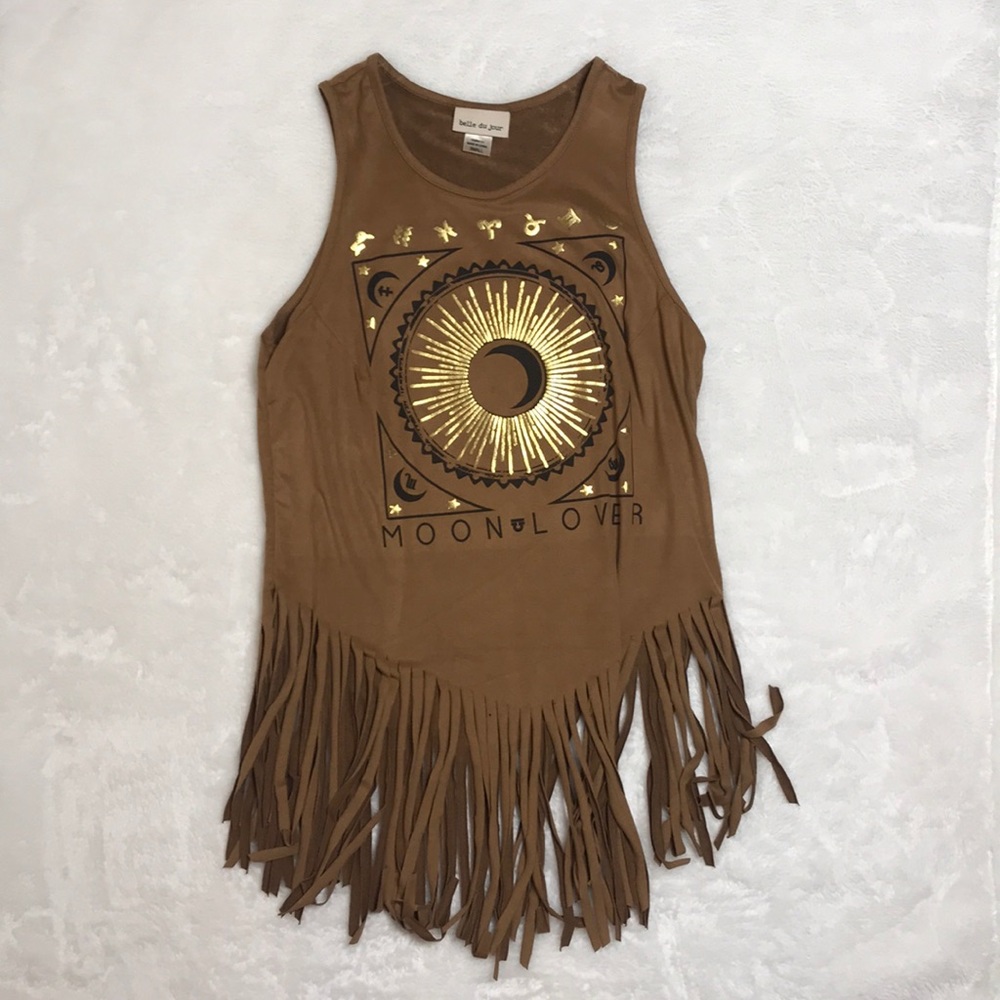 Belle Du Jour Suede Top